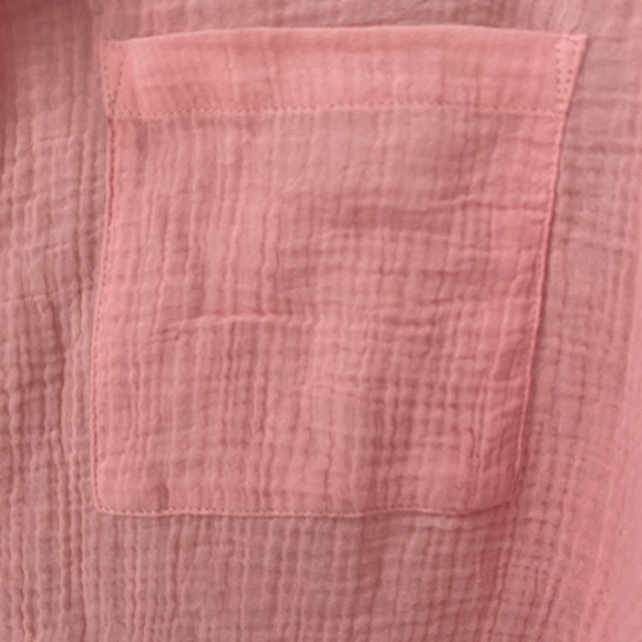 New Sanctuary Pink Button Down Top - Picture 2 of 6